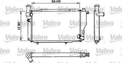 Radiators, Motora dzesēšanas sistēma VALEO 730534