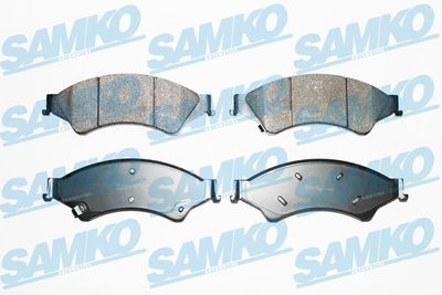 Комплект тормозных колодок, дисковый тормоз SAMKO 5SP1768