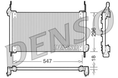 Конденсатор, кондиционер DENSO DCN09016