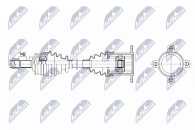 Приводной вал NTY NPW-FT-092