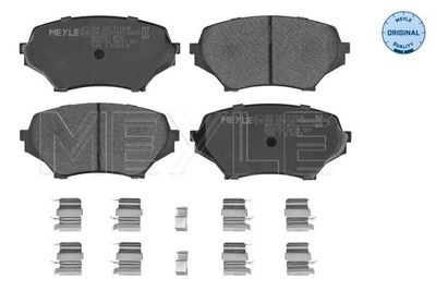 Комплект тормозных колодок, дисковый тормоз MEYLE 025 242 9714/W