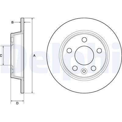 Тормозной диск DELPHI BG3026