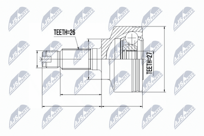 Šarnīru komplekts, Piedziņas vārpsta NTY NPZ-HD-063
