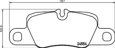 Bremžu uzliku kompl., Disku bremzes BREMBO P 65 029