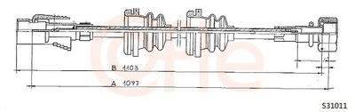Тросик спидометра COFLE 92.S31011