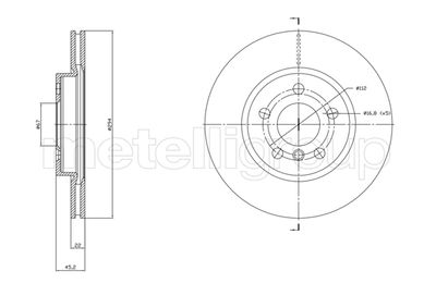 Тормозной диск METELLI 23-1772C