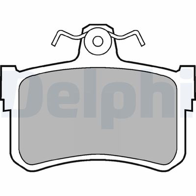 Bremžu uzliku kompl., Disku bremzes DELPHI LP880