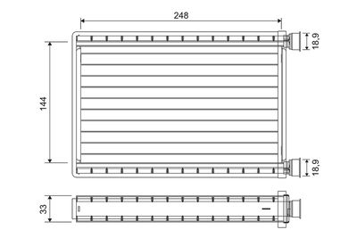 Теплообменник, отопление салона VALEO 811571