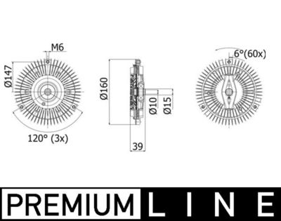 Sajūgs, Radiatora ventilators MAHLE CFC 264 000P