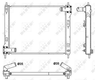 Radiators, Motora dzesēšanas sistēma NRF 53061