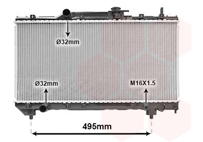 Radiators, Motora dzesēšanas sistēma VAN WEZEL 53002141
