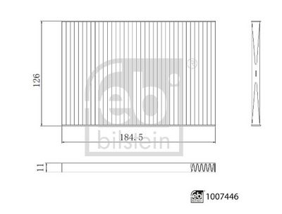 FEBI BILSTEIN 1007446 Filtrs, Salona telpas