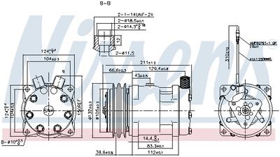 Компрессор, кондиционер NISSENS 89849