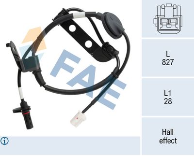 Devējs, Riteņu griešanās ātrums FAE 78755
