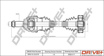 Приводной вал Dr!ve+ DP2110.10.0137