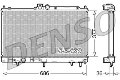 Radiators, Motora dzesēšanas sistēma DENSO DRM45026