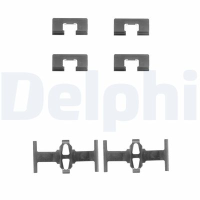Комплектующие, колодки дискового тормоза DELPHI LX0197
