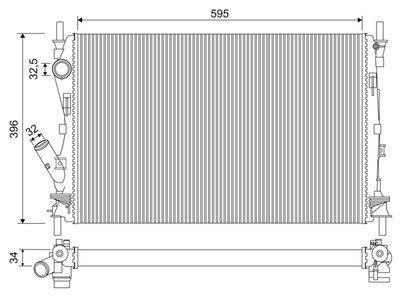 Radiators, Motora dzesēšanas sistēma VALEO 701950