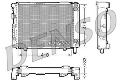 Radiators, Motora dzesēšanas sistēma DENSO DRM17029