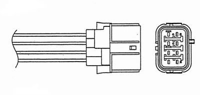 Augstsprieguma vads NGK 38701