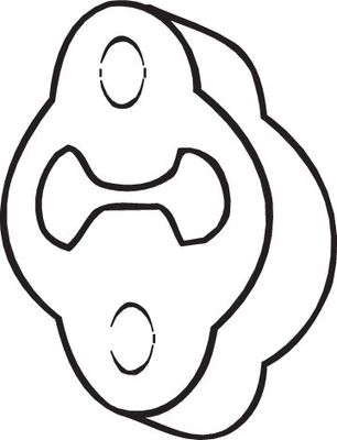 Gumijas sloksnes, Izplūdes gāzu sistēma BOSAL 255-623
