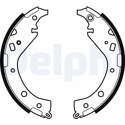 Bremžu loku komplekts DELPHI LS1942