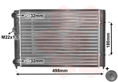Radiators, Motora dzesēšanas sistēma VAN WEZEL 58002028