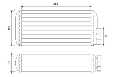 Теплообменник, отопление салона VALEO 811638