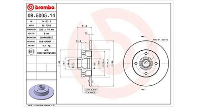 Тормозной диск MAGNETI MARELLI 360406048300