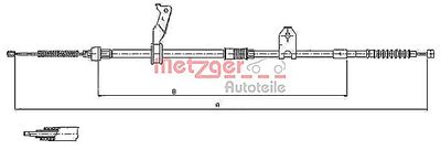 Тросик, cтояночный тормоз METZGER 17.1480