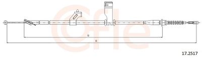 Тросик, cтояночный тормоз COFLE 92.17.2517