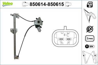 Стеклоподъемник VALEO 850614