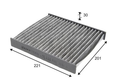 Фильтр, воздух во внутренном пространстве VALEO 715819