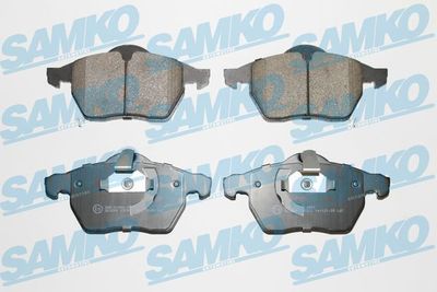 Комплект тормозных колодок, дисковый тормоз SAMKO 5SP812