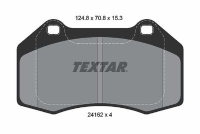 Bremžu uzliku kompl., Disku bremzes TEXTAR 2416201