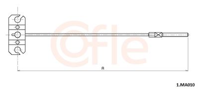 Тросик, cтояночный тормоз COFLE 92.1.MA010