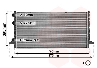 Radiators, Motora dzesēšanas sistēma VAN WEZEL 58002121
