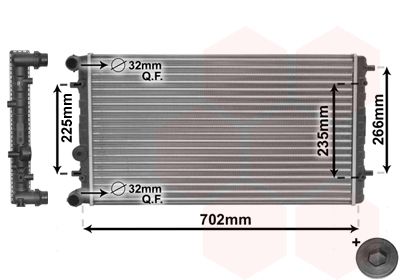 Radiators, Motora dzesēšanas sistēma VAN WEZEL 58002174