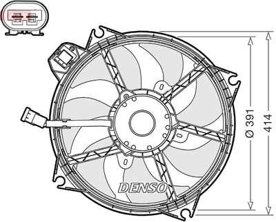 Ventilators, Motora dzesēšanas sistēma DENSO DER23005