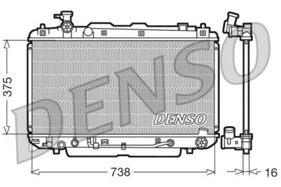 Radiators, Motora dzesēšanas sistēma DENSO DRM50022