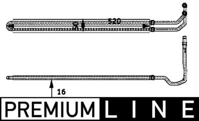 Масляный радиатор, рулевое управление MAHLE CLC 53 000P