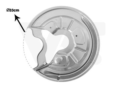 Dubļu sargs, Bremžu disks VAN WEZEL 7622373
