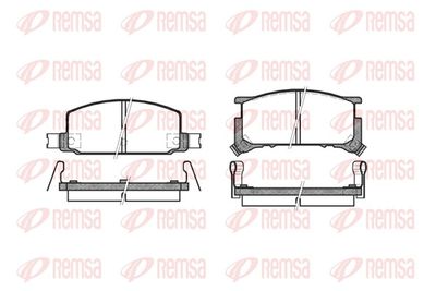 Bremžu uzliku kompl., Disku bremzes REMSA 0109.34