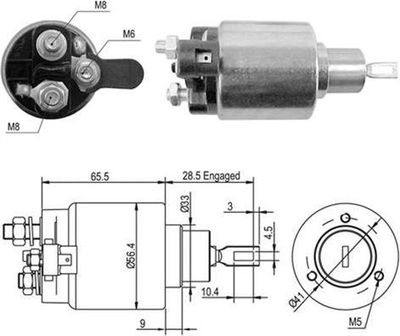 Ievilcējrelejs, Starteris MAGNETI MARELLI 940113050050