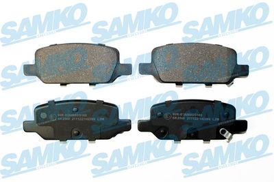 Комплект тормозных колодок, дисковый тормоз SAMKO 5SP2266