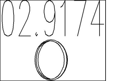 Прокладка, труба выхлопного газа MTS 02.9174