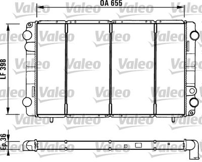 Radiators, Motora dzesēšanas sistēma VALEO 730944