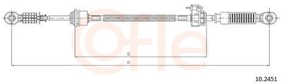 Трос, механическая коробка передач COFLE 92.10.2451