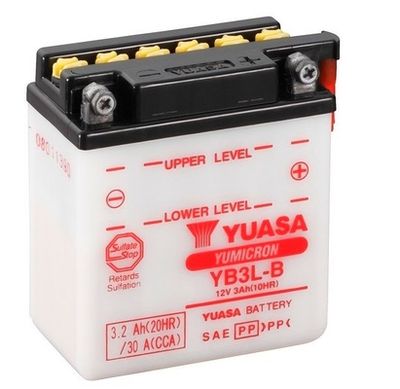 Startera akumulatoru baterija YUASA YB3L-B