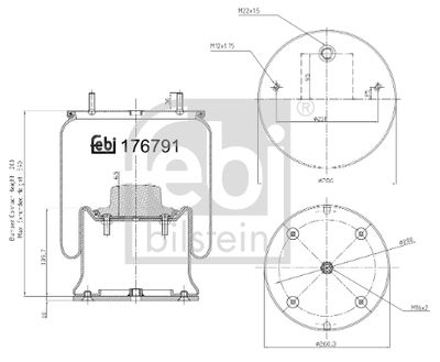 Pneimoatsperes spilvens, Pneimopiekare FEBI BILSTEIN 176791